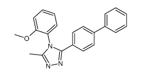 3-(4-Biphenylyl)-4-(2-methoxyphenyl)-5-methyl-4H-1,2,4-triazole结构式
