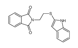2-[2-(1H-indol-2-ylsulfanyl)ethyl]isoindole-1,3-dione Structure