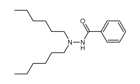 N',N'-bis(1-hexyl)benzohydrazide Structure