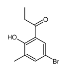 1-(5-bromo-2-hydroxy-3-methylphenyl)propan-1-one结构式