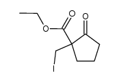 ethyl 1-(iodomethyl)-2-oxocyclopentane-1-carboxylate结构式