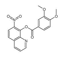 (7-nitroquinolin-8-yl) 3,4-dimethoxybenzoate Structure