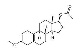 17β-acetoxy-3-methoxy-estra-2,5(10)-diene结构式