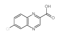 2-Quinoxalinecarboxylicacid, 6-chloro- Structure