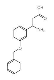 3-amino-3-(3-phenylmethoxyphenyl)propanoic acid structure