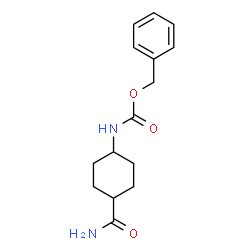 Carbamic acid, [cis-4-(aminocarbonyl)cyclohexyl]-, phenylmethyl ester (9CI) Structure