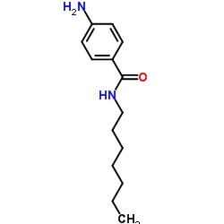 4-氨基-n-庚基苯甲酰胺结构式