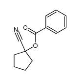 benzoic acid 1-cyanocyclopentyl ester结构式