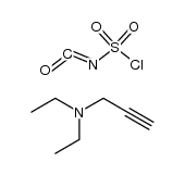 sulfurisocyanatidic chloride compound with N,N-diethylprop-2-yn-1-amine (1:1) Structure
