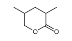 Tetrahydro-3,5-dimethyl-2H-pyran-2-one structure