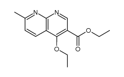ethyl 4-ethoxy-7-methyl-1,8-naphthyridine-3-carboxylate结构式