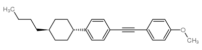 TRANS-1-(2-(4-(4-BUTYLCYCLOHEXYL)PHENYL)ETHYNYL)-4-METHOXYBENZENE structure