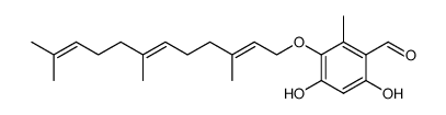 4,6-Dihydroxy-2-methyl-3-[[(2E,6E)-3,7,11-trimethyl-2,6,10-dodecatrienyl]oxy]benzaldehyde picture