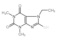 7-乙基-8-疏基-1,3-二甲基-3,7-二氢-嘌呤-2,6-二酮图片