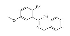 N-benzyl-2-bromo-5-methoxybenzamide结构式