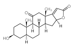 Pregn-17(20)-en-21-oic acid, 3,16-dihydroxy-11-oxo-, gamma-lactone, (3-beta,5-alpha,16-beta)-结构式