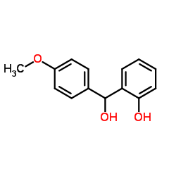 2-[Hydroxy(4-methoxyphenyl)methyl]phenol结构式