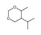 5-isopropyl-4-methyl-1,3-dioxane结构式
