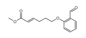 (2E)-6-(2-Formylphenoxy)-2-hexensaeure-methylester结构式