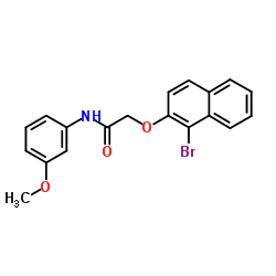 2-[(1-Bromo-2-naphthyl)oxy]-N-(3-methoxyphenyl)acetamide Structure
