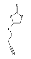 4-(2-cyanoethyl)thio-1,3-dithiolane-2-thione结构式