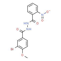 3-Bromo-4-methoxy-N'-(2-nitrobenzoyl)benzohydrazide structure