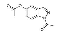 1-acetyl-1H-indazol-5-yl acetate结构式