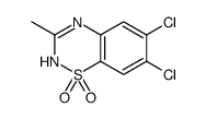 6,7-dichloro-3-methyl-4H-1λ6,2,4-benzothiadiazine 1,1-dioxide Structure