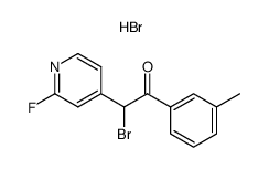 2-bromo-2-(2-fluoro-pyridin-4-yl)-1-(3-methylphenyl)ethanone hydrobromide Structure