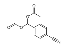[acetyloxy-(4-cyanophenyl)methyl] acetate Structure