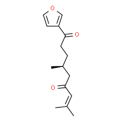 (4S)-1-(3-Furyl)-4,8-dimethyl-7-nonene-1,6-dione structure