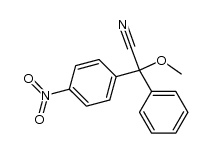2-methoxy-2-(4-nitrophenyl)-2-phenylacetonitrile Structure