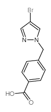 4-(4-BROMO-PYRAZOL-1-YLMETHYL)-BENZOICACID Structure