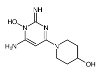 1-(6-amino-1-hydroxy-2-iminopyrimidin-4-yl)piperidin-4-ol结构式