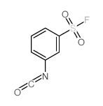 Benzenesulfonylfluoride, 3-isocyanato- Structure