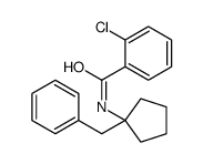 N-(1-benzylcyclopentyl)-2-chlorobenzamide结构式