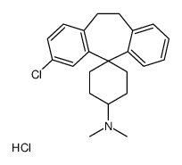 2-chloro-N,N-dimethylspiro[5,6-dihydrodibenzo[1,3-e:1',2'-f][7]annulene-11,4'-cyclohexane]-1'-amine,hydrochloride Structure