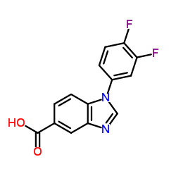1-(3,4-Difluorophenyl)-1H-benzimidazole-5-carboxylic acid Structure