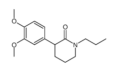 3-(3,4-dimethoxyphenyl)-1-propylpiperidin-2-one结构式