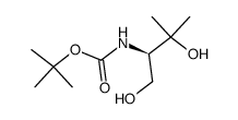 叔丁基[(1R)-2-羟基-1-(羟甲基)-2-甲基异丙基]氨基甲酸酯结构式