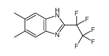 5,6-dimethyl-2-(1,1,2,2,2-pentafluoroethyl)-1H-benzimidazole结构式
