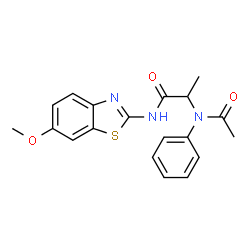 Propanamide, 2-(acetylphenylamino)-N-(6-methoxy-2-benzothiazolyl)- (9CI) picture