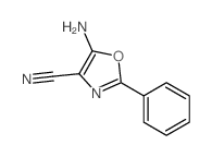 5-amino-2-phenyl-1,3-oxazole-4-carbonitrile结构式
