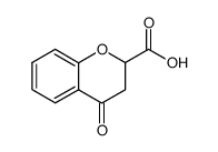 3,4-Dihydro-4-oxo-2H-1-benzopyran-2-carboxylic acid结构式