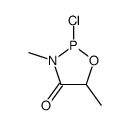 2-chloro-3,5-dimethyl-1,3,2-oxazaphospholidin-4-one结构式