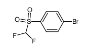 1-bromo-4-((difluoromethyl)sulfonyl)benzene结构式