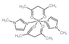 Nickel,bis(1-methyl-1H-imidazole-N3)bis(2,4-pentanedionato-O,O')- (9CI)结构式
