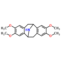 (5S,11S)-5,6,11,12-Tetrahydro-2,3,8,9-tetramethoxy-5,11-epiminodibenzo[a,e]cyclooctene结构式