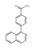 4-(Isoquinolin-1-yl)benzoic acid结构式