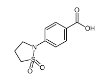 4-(1,1-Dioxido-1,2-thiazolidin-2-yl)benzoic acid结构式